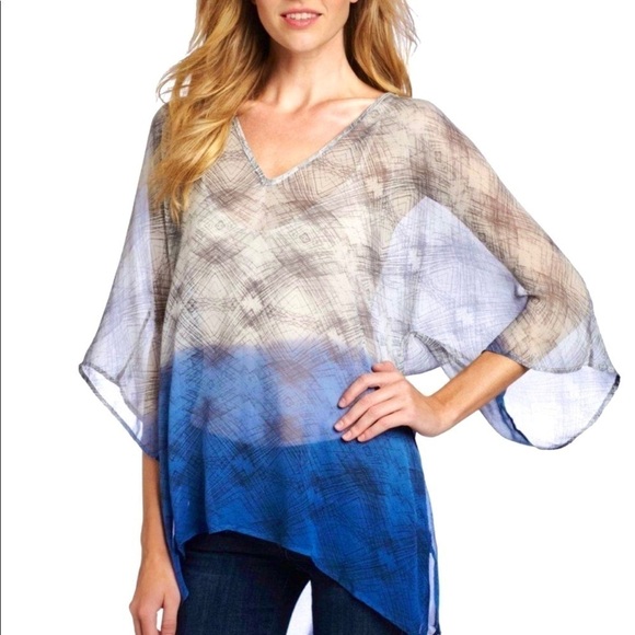 Gypsy 05 Gorgeous Silk Tie Dye Tunic Top, Swim Cover! Versatile & Sexy! … - Picture 2 of 13